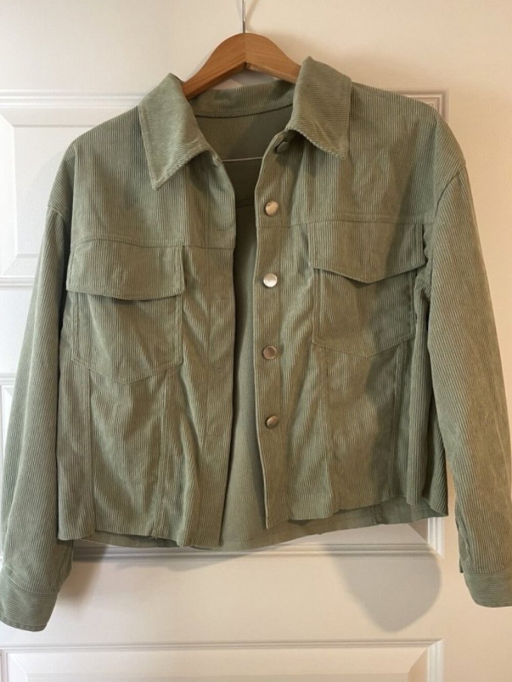 Light Green Corduroy Jacket - Medium